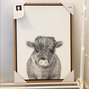 Katie and Laurel | Simon Te | Cow Framed Canvas